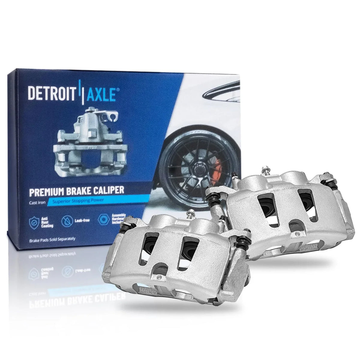 Caravan Front Town Grand Detroit Pacifica C/V Disc Volkswagen Brake - Replacement Ram Axle Brake for Calipers Routan, Chrysler & 2pc Calipers Country Dodge