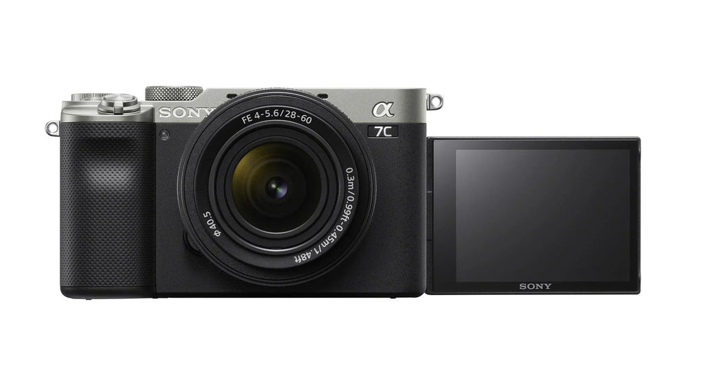 Camera Lens Alpha Mirrorless 28-60mm (Silver) FE Bundle with a7C Essentials Sony