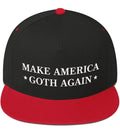 Again Goth Hat Make Bill), Black/Red America (Flat Hat