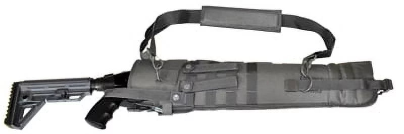 25 Trinity Tactical molle Military Soft Scabbard Gray. Motorcycle Truck inches Barrel Black Padded Crossbody Bag Short ATV Hunting