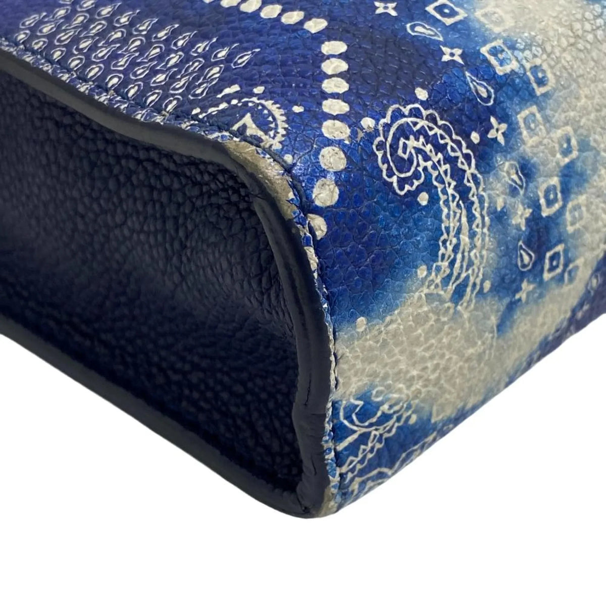 (Fair) M81431 VUITTON LOUIS Wallet Pre-Owned Wearable Shoulder Blue Monogram Gaston Bandana Bag Men's