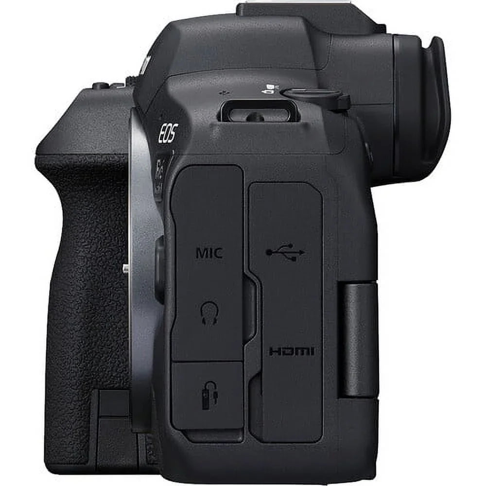 Mirrorless f/4 Charger + Corel + + Card x R6 + More LPE6 with Battery II Card + EOS Photo Software 2 Camera + + Memory 64GB LED Lens + Reader Light Mark Canon Case 24-105mm External (5666C011)