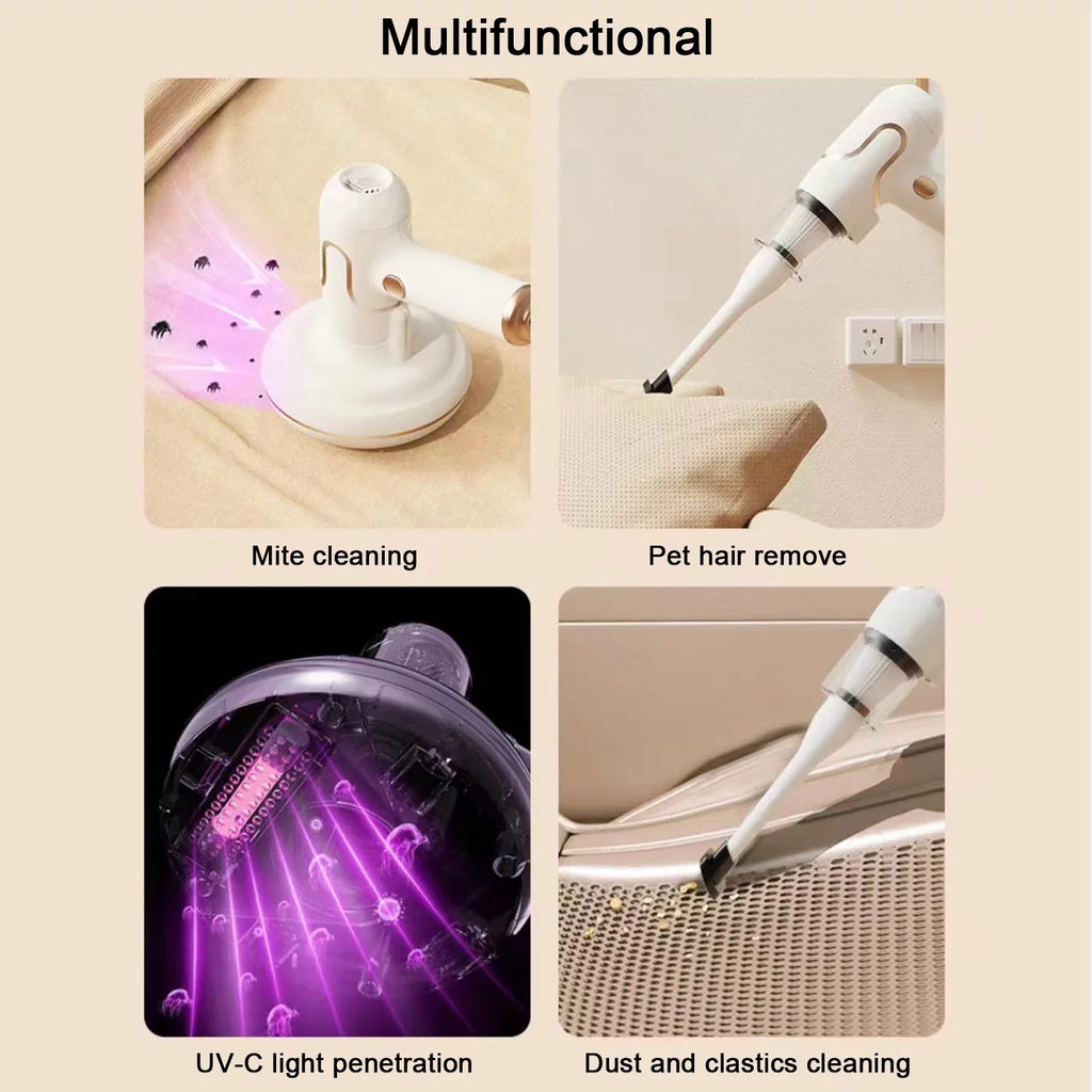 Mattress Cleaning Anself Machine Deep Timesmin Couch Carpets 8000 Strong Mint Cleaner for Pet Suction Handdeld Bed Hair Dust Sofa Removal Lamp