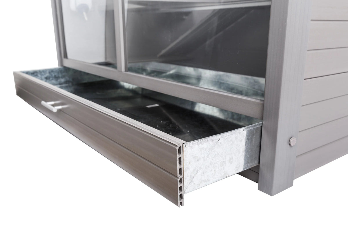 Grey Indoor Rabbit Hutch Park Habitat-Nantucket Jumbo Avenue ECOFLEX®