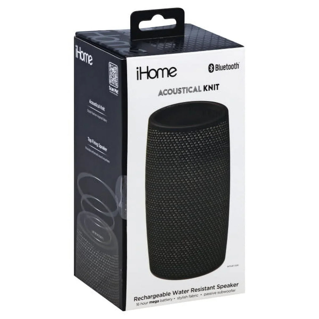 Battery Gray Black, Speaker[s] - Speaker Rechargeable - - System Wireless iBT77v2 iHome (ibt77v2gb)