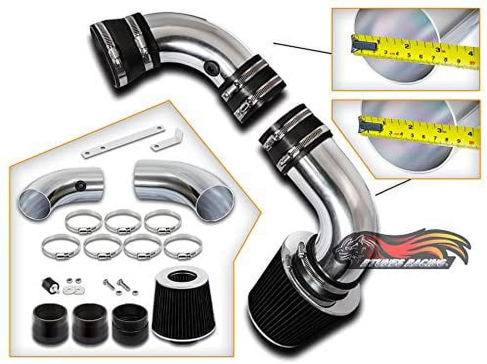 96-05 Intake Isuzu BLACK 96-05 Kit / / / Cold Racing Compatible + Combo GMC 4.3L Bravada Rtunes Filter For Air S10 Sonoma/Jimmy 96-01 Oldsmobile 97-00 / Chevy Hombre 4.3L 4.3L Blazer