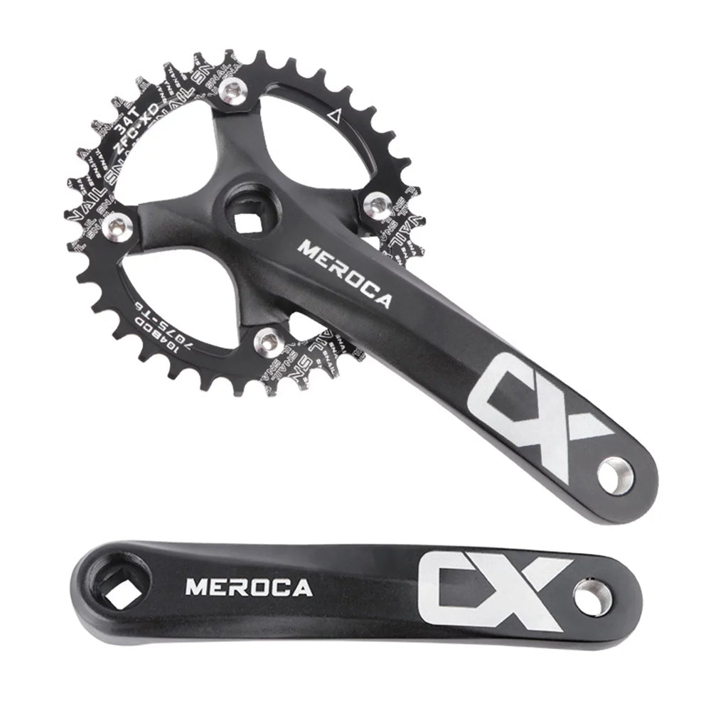 Set Speed Single Aluminum 104 Enthusiasts Bike 8/9/10/11 Mountain Alloy Ring MEROCA 170MM for Crank Biking BCD Ideal - for - Crankset,