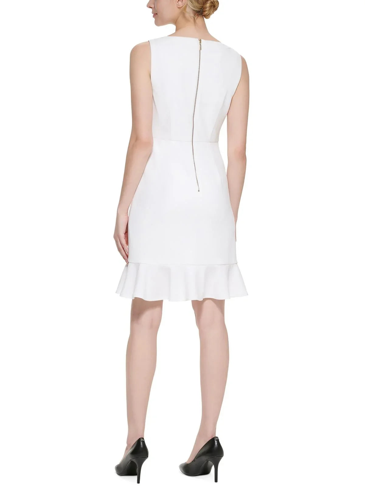 Mini Above Knee Flounce Womens Paris Karl Dress Lagerfeld
