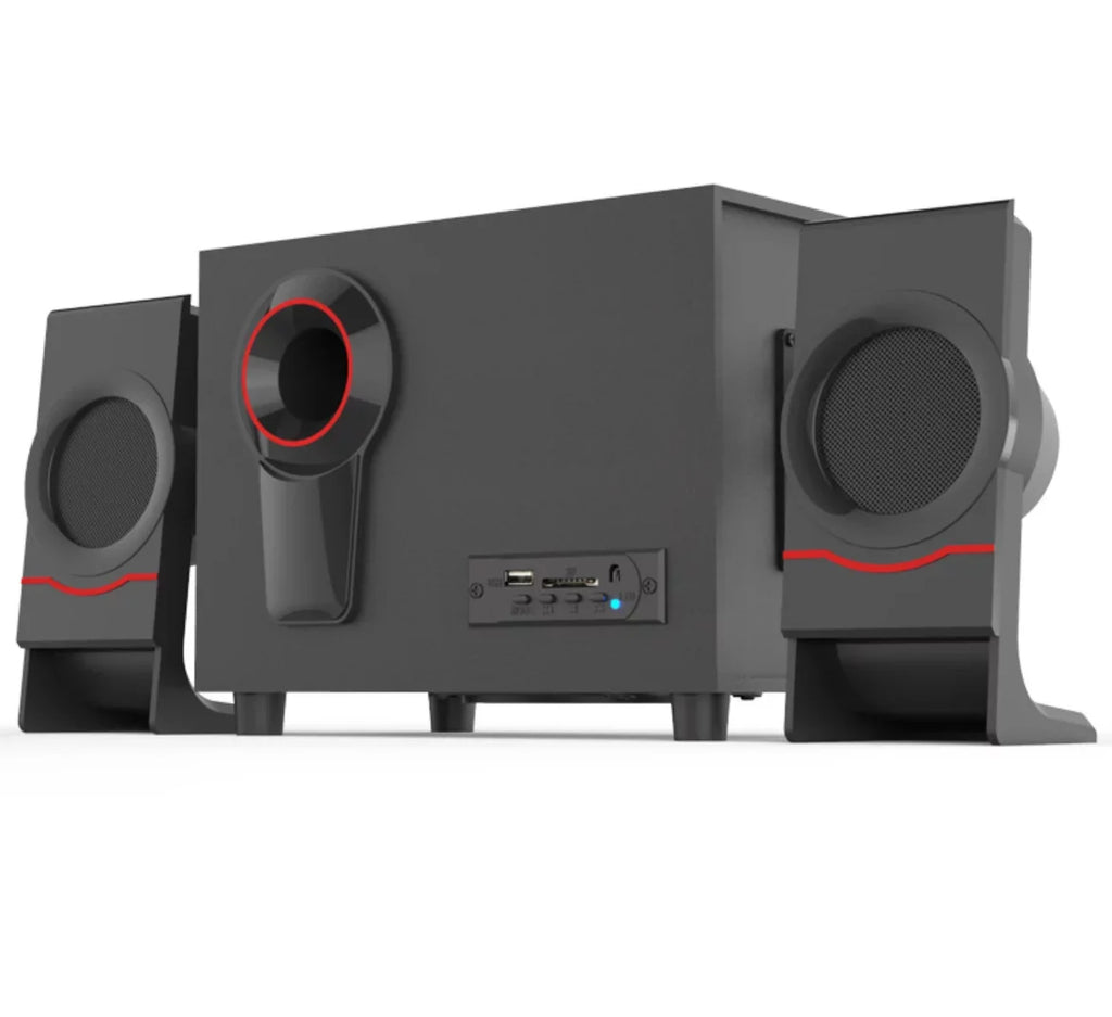 Subwoofer, HiFi Classic for Music Retro 4.2 Computer Speakers Bass PC/Laptop Wooden Wired Bluetooth Wood Mini Portable Speaker, Style Speaker USB2.1 Vintage Desktop