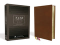 Gauffered Brown, (Other) Bible, Thinline Print Comfort Collection, Edges, Letter, Nasb, 2020 Black Premier Text, Goatskin Leather, Premium