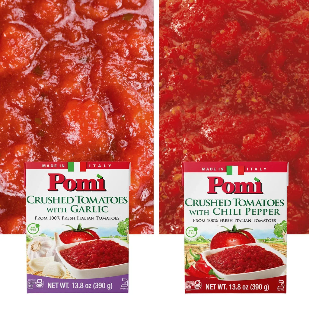 '- Pepper (Pack with Tomatoes Chili Crushed 13.8oz of 12) Pomì