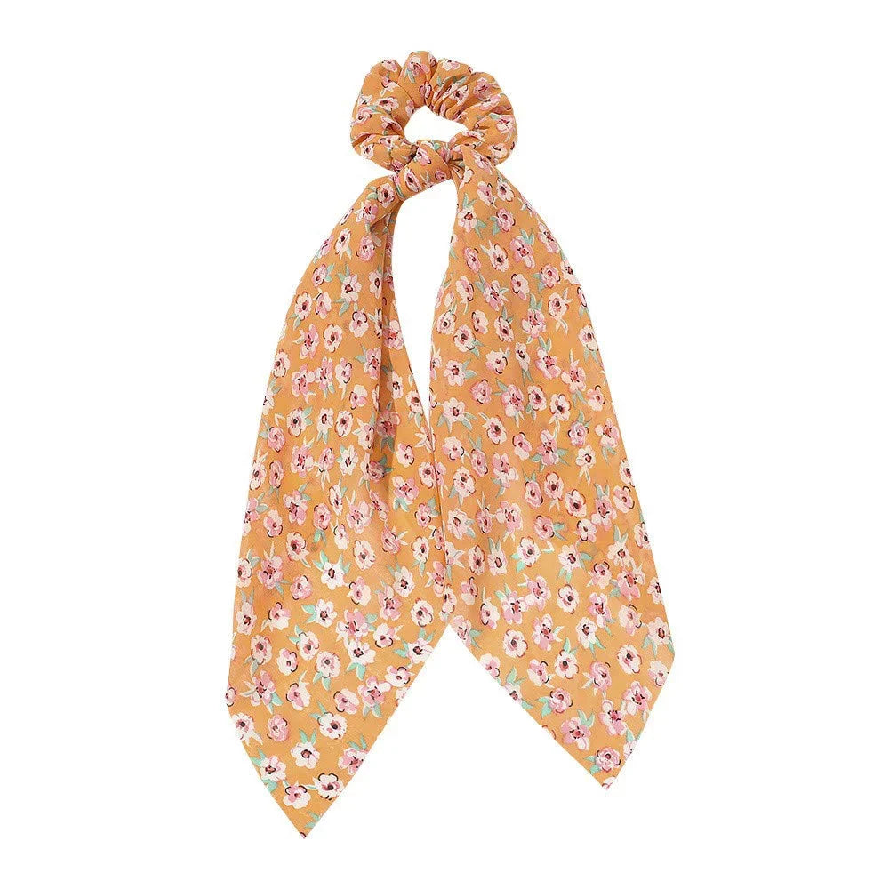 Packs Bowknot for Scrunchies, Dot Hair Scrunchy, Hair Satin Donut Daisy Ties Tails Silk Ponytail 3 Holder, Girls Elastics Long Flower Bands, Women Scarf (Style12) Polka Scarf Scarves, Hair