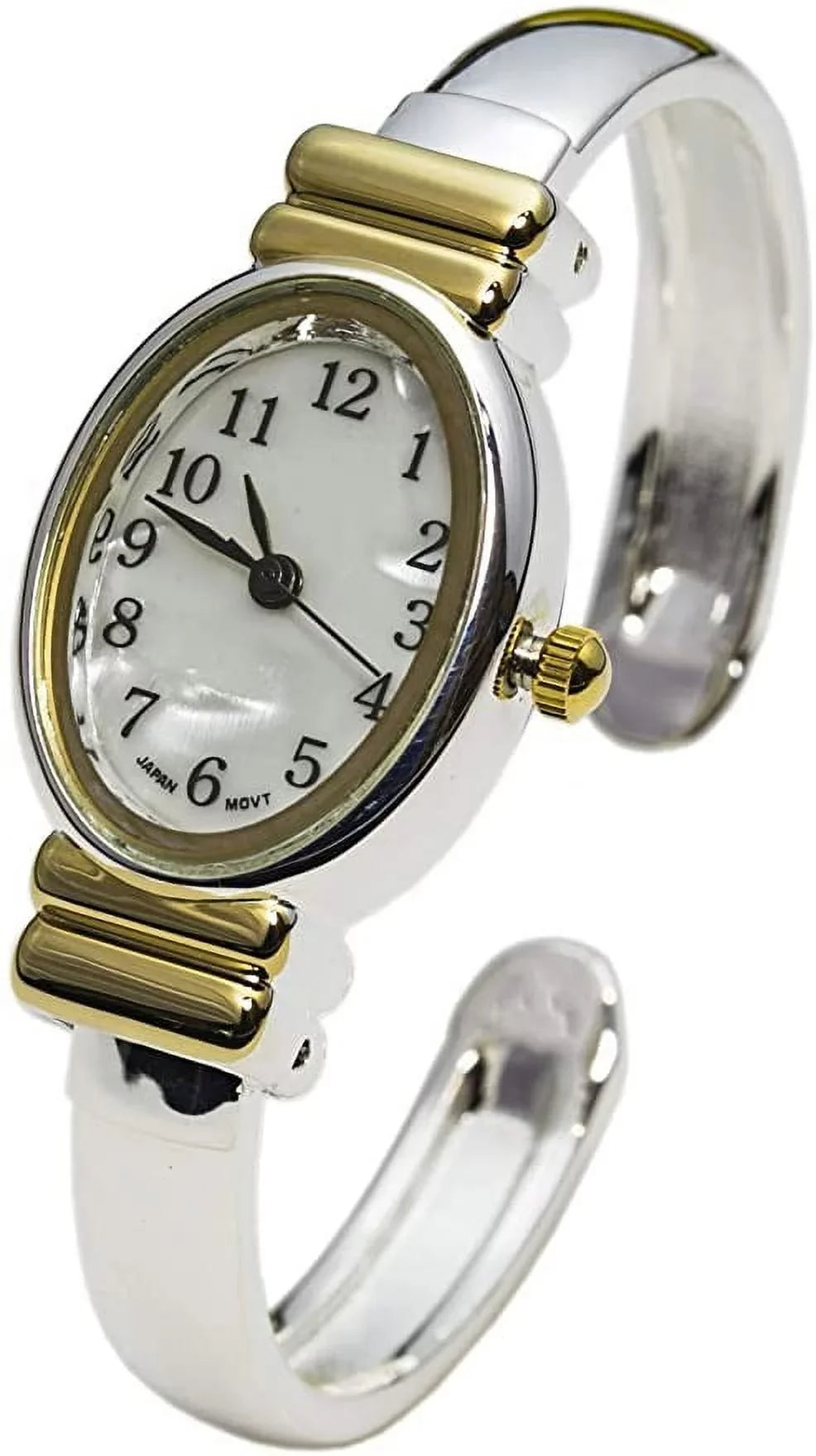 Watches-Geneva Women's 8200 (Two-Tone) Platinum Watch Excellent 20mm Cuff