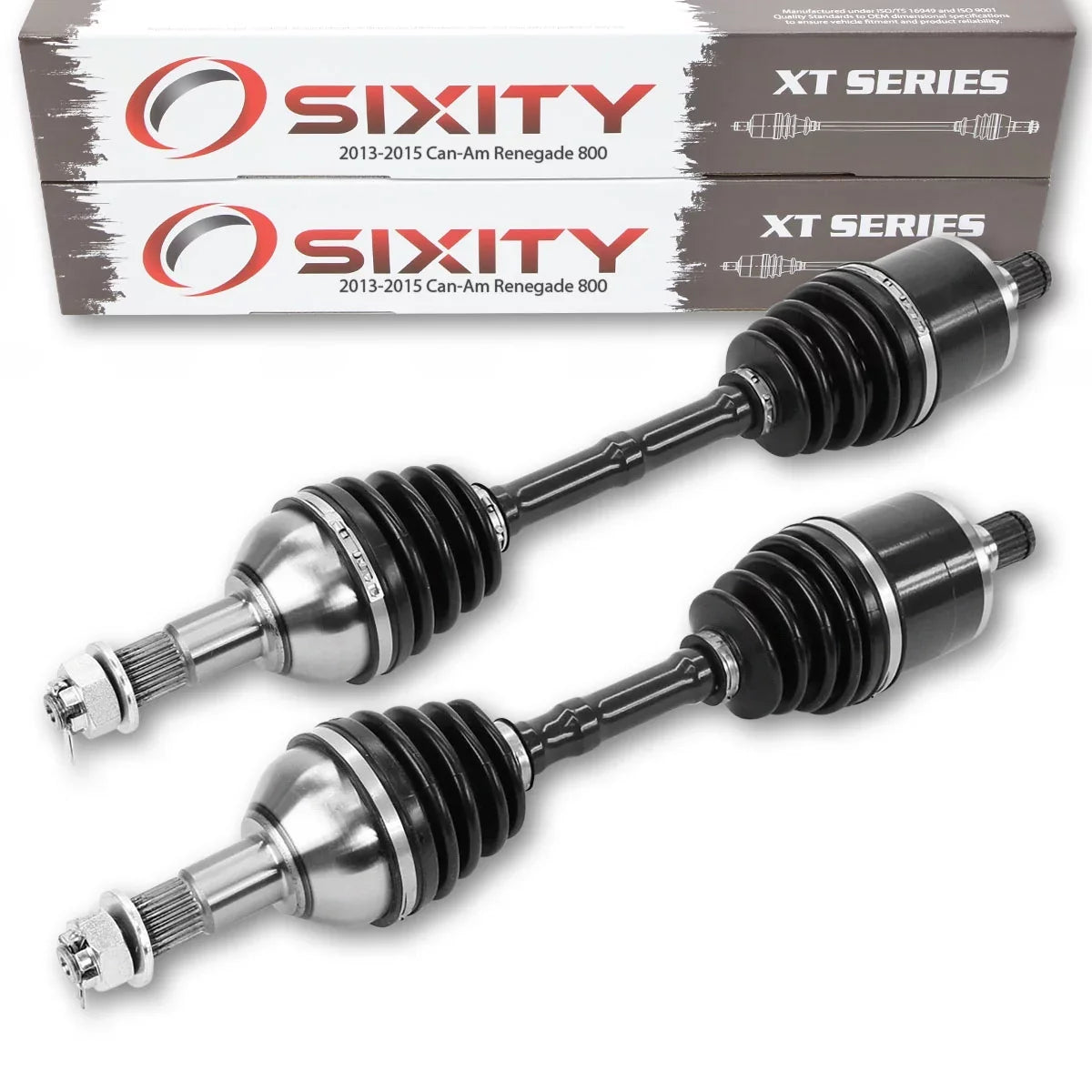 Can-Am 2013-2015 compatible Right 2 pc Rear - XXC Left Axle STD Renegade 4X4 with XT EFI 800 Sixity