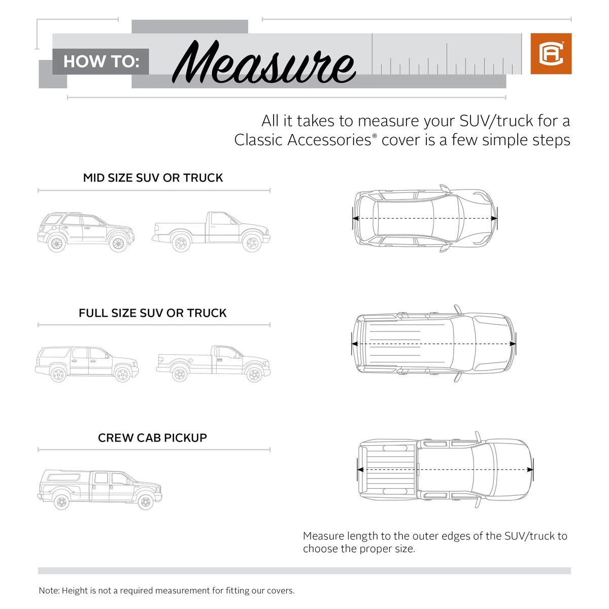 Charcoal Cover, to SUV Up 3 Truck Accessories 187"L, Compact - PolyPRO™ Heavy-Duty Classic Cover Car OverDrive or