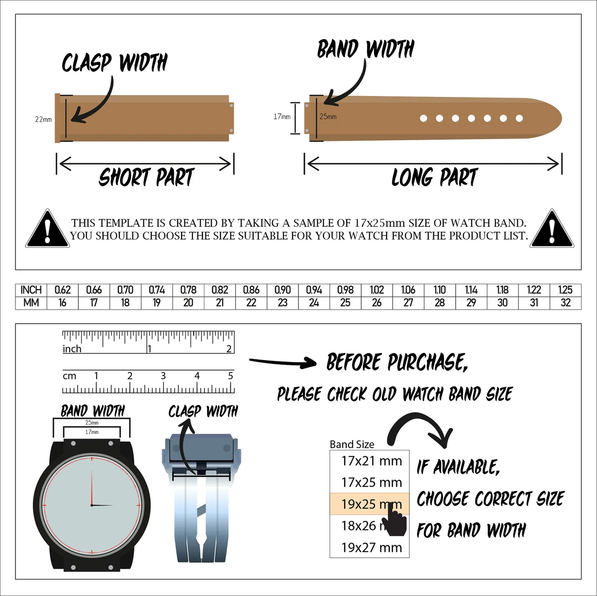 Bang Band, Big Silicone 44MM Band Watch For Fits Width, WBH 25MM Buckle 22MM Width Hublot Fusion, Band Classic