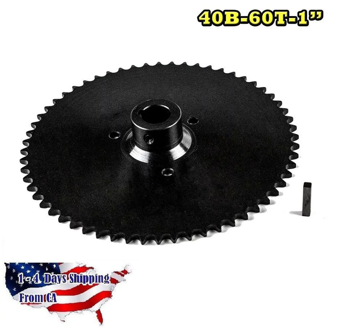 Axle 60 Roller Chain Sprocket 1" 40 40B60T for Live Teeth 420 Bore Go Kart 41