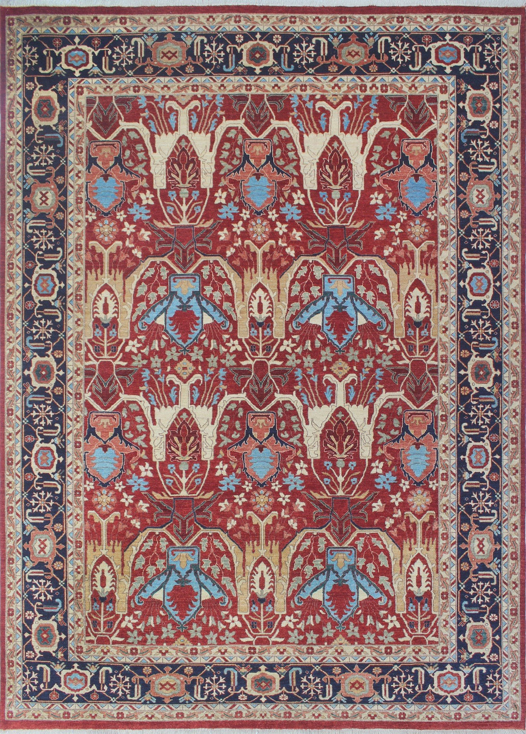 Rug, x Aria Rust/Blue Ramez 9'10" 13'7"