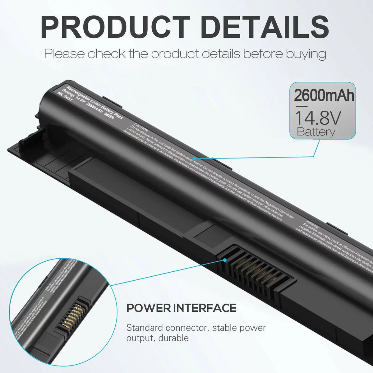 5758 M5Y1K 5755 5558 Laptop 3567 Battery 5555 5559 Inspiron USPS For 3551 Dell