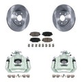 C/V Pads For And Piston With Disc Transit Rotors Ram 2012 Rear Caliper KC8-100707C Kit Auto Front Dual Brake Ceramic