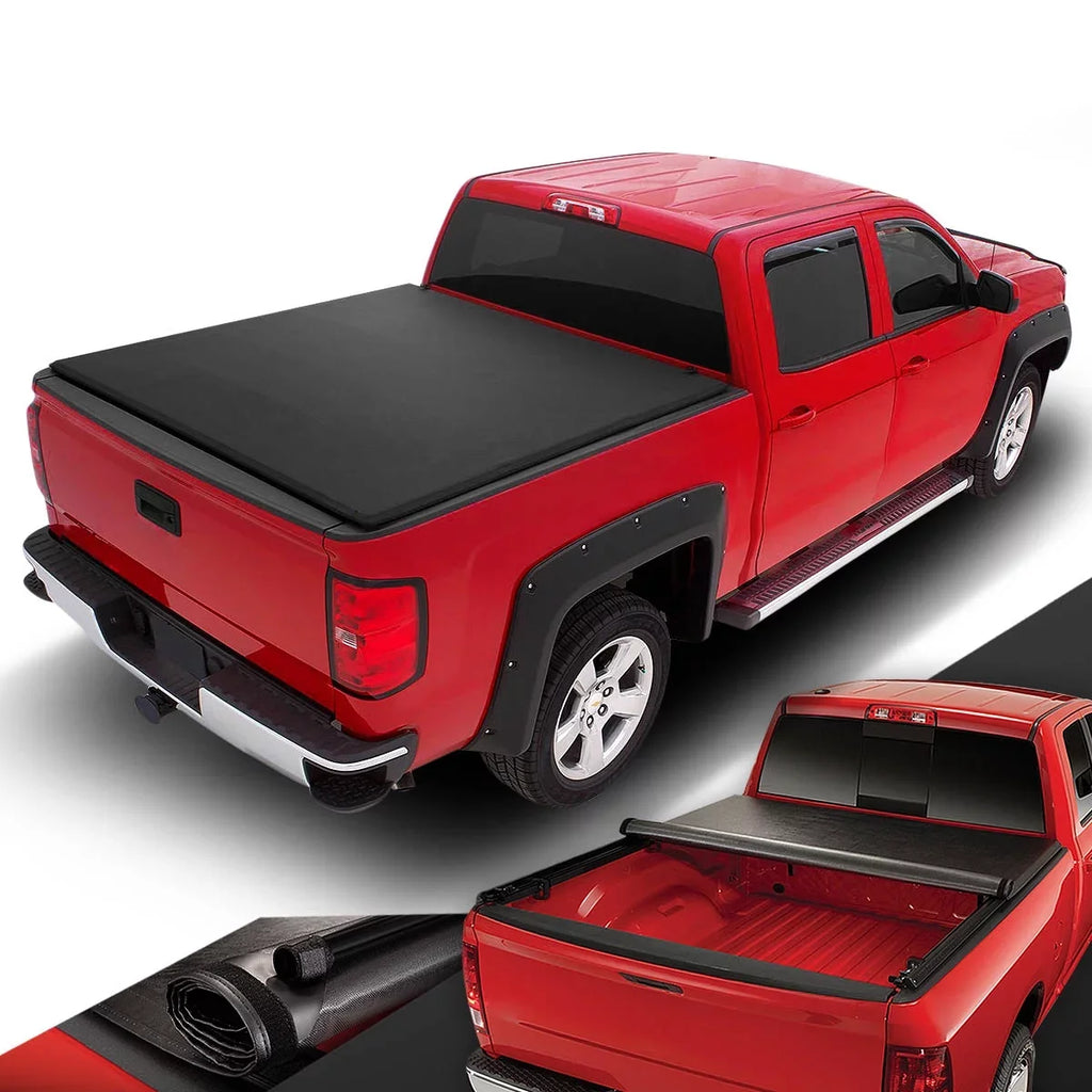 Bed 2014 F150 Tonneau Short Roll-Up Soft for Motoring Side Ft 05-13 Vinyl to 6.5 Ford Fleet Cover 2004 DNA