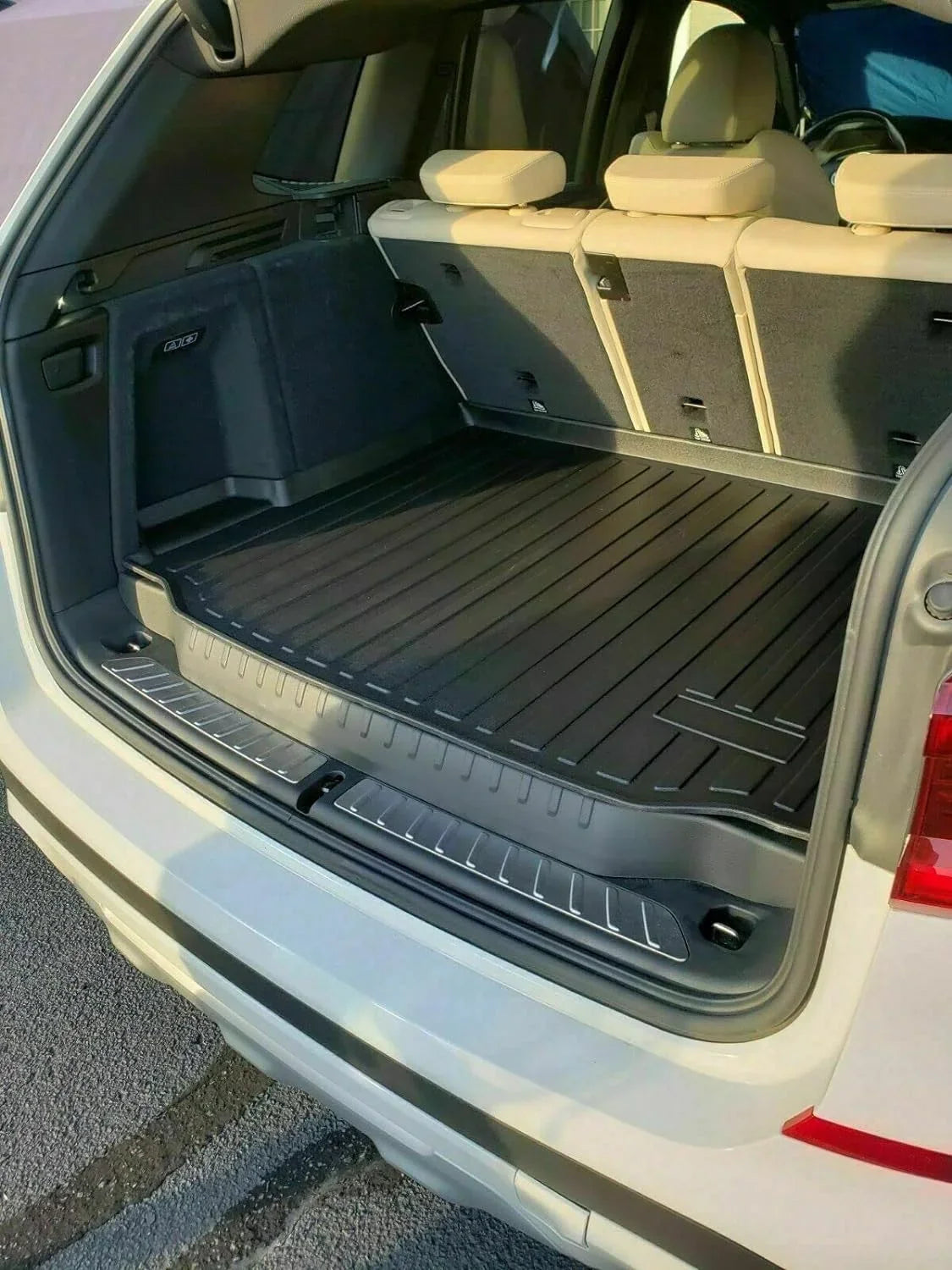 Pre-Cut Trunk Rubber Mat EA 2018-2024 Raised Weather-Resistant – Cars Car Cargo EACCESSORIES Non-Slip Trunk for with – Mat Mats Design – – to – Easy Lip Install X3 for BMW Trunk Liner Laser