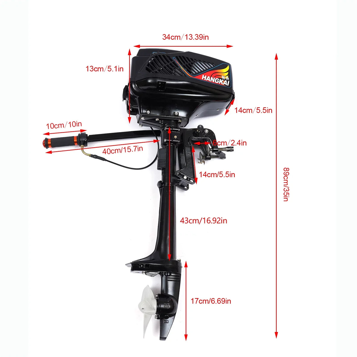 Tiller Shaft Boat CDI Inflatable 2 Propeller 3.6HP Duty Engine Miumaeov System Trolling Stroke Air Outboard Fishing Cooling Heavy Shaft Motor Control