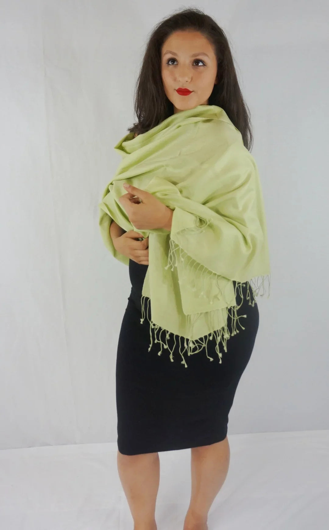 Scarf/Pashmina Shawl/Cashmere/Cashmere Green) (Mint Scarf/Wool/Silk Scarf/Scarves/Shawl/Shawls/Stole/Wrap/Pashmina