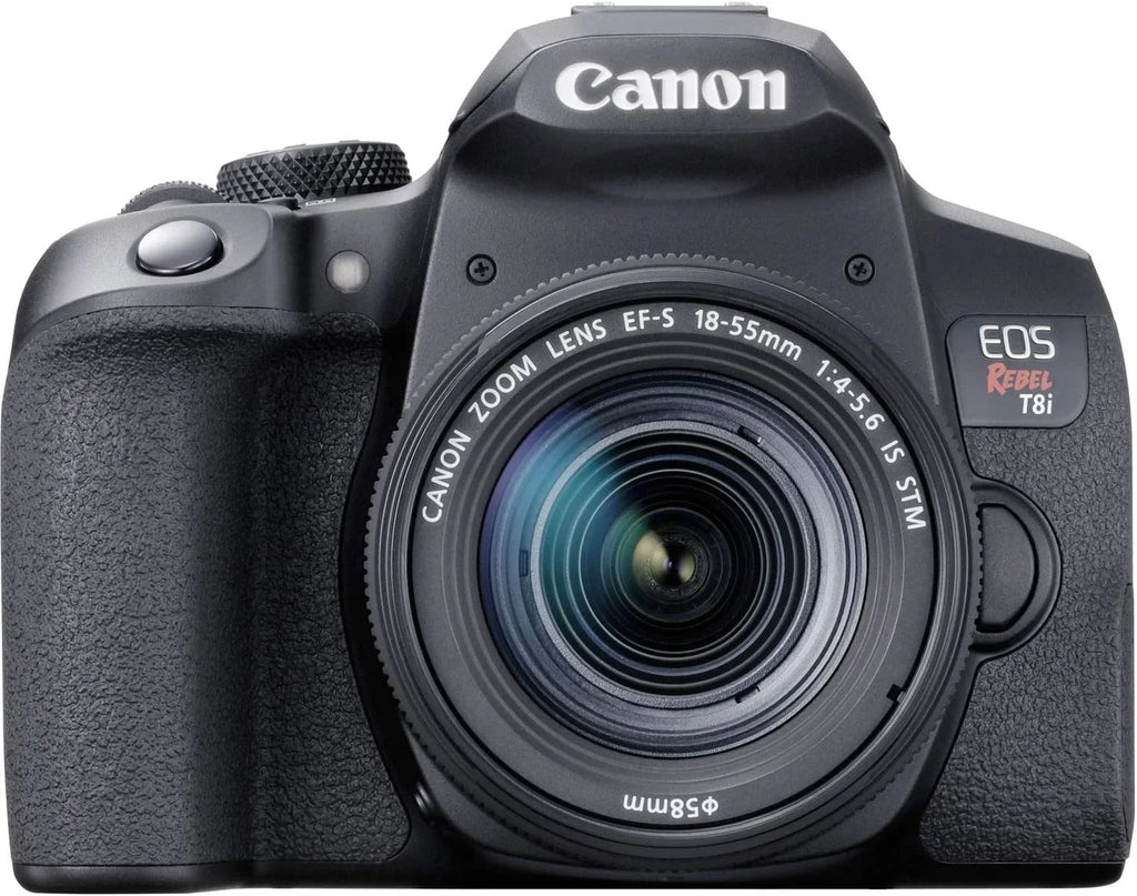 and (64GB, IS Flash, DSLR 18-55mm Grip with Rebel for f/4-5.6 Canon EOS Camera and T8i Accessories Bundle Lens EF-S Hand Tripod, STM Kit More) Camera