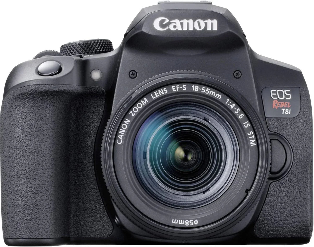 and (64GB, IS Flash, DSLR 18-55mm Grip with Rebel for f/4-5.6 Canon EOS Camera and T8i Accessories Bundle Lens EF-S Hand Tripod, STM Kit More) Camera