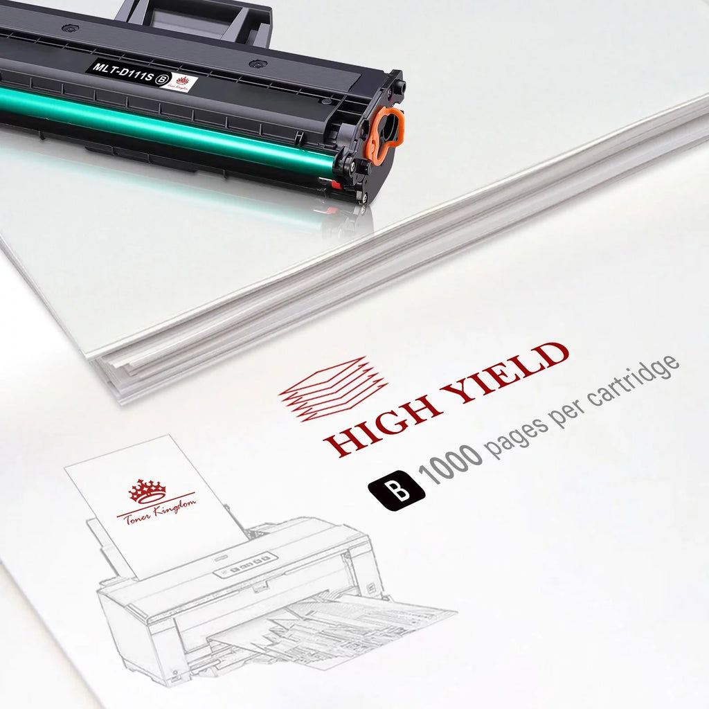 M2024 MLT-D111S M2070FW for Yield 111S M2026W High Cartridge (Black) M2022W Samsung Toner SLM2020W Printer 4-Pack Compatible MLT-D111S Xpress