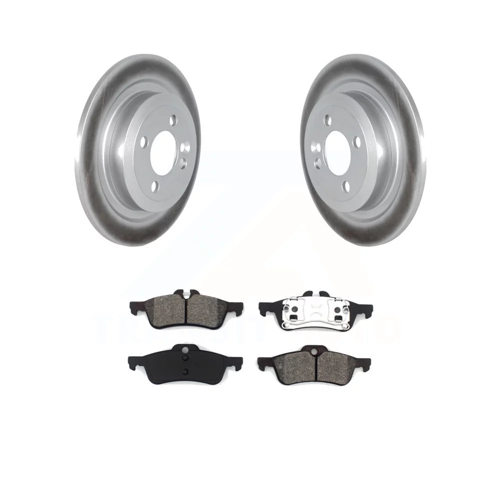 Semi-Metallic Diameter Pads Auto KGS-102310 With Coated Cooper Transit Brake Rear Rotors Disc 2007-2008 For Convertible Rotor - Kit And 280mm Mini