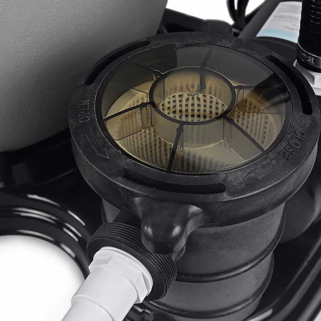 with 4500GPH 19" Set XtremepowerUS 1.5HP Pool Sand inch System Filter Multi-Port Pump Filter Aboveground