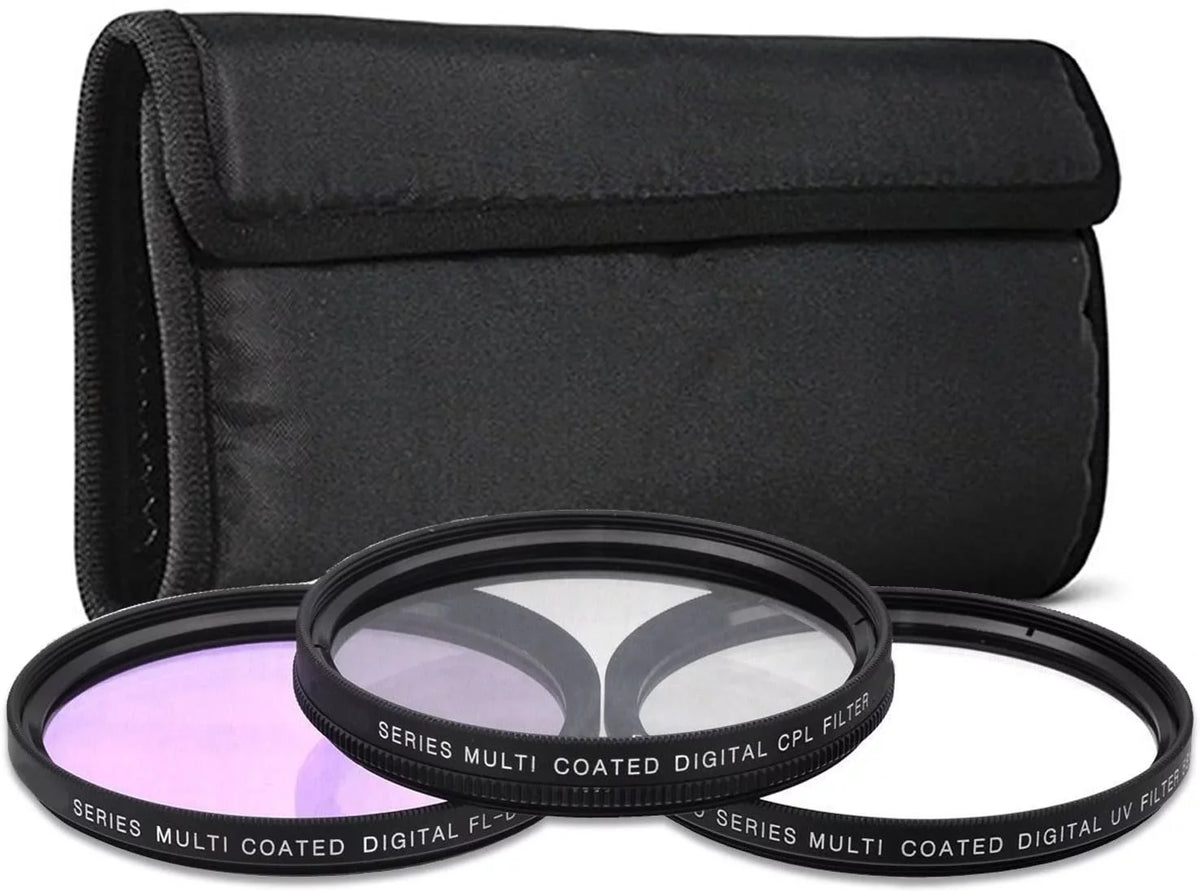 Filter for f/4-5.6 FLD 52mm OIS G CPL 3PC Panasonic Vario Lens 45-200mm Kit MEGA UV