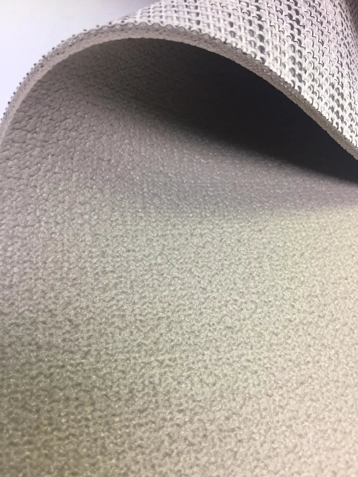 Stripes Teak 8.5'x25' Padding w/ Marine Woven Flooring / - 307 White - Vinyl