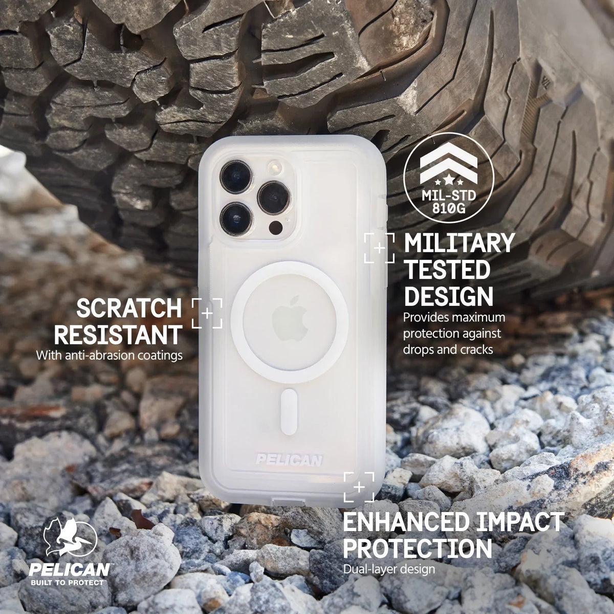 Max Clear Apple Clip [MagSafe Pro Case Voyager with Belt iPhone Pelican Compatible] 15 - Series Holster