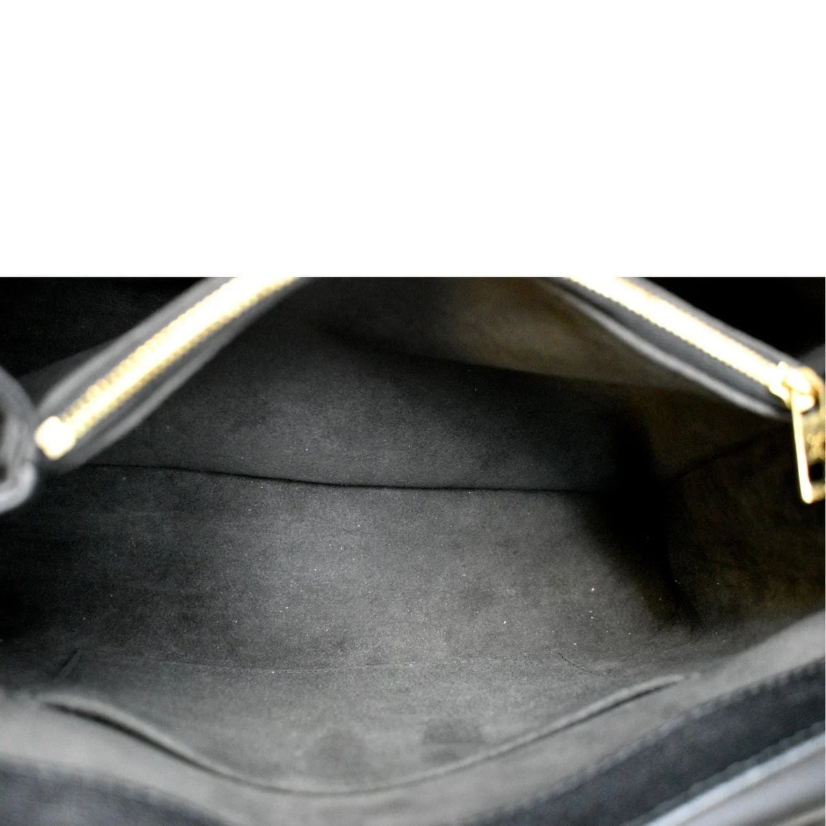Very Bag Shoulder Leather Monogram Black LOUIS One Pre-owned Handle VUITTON