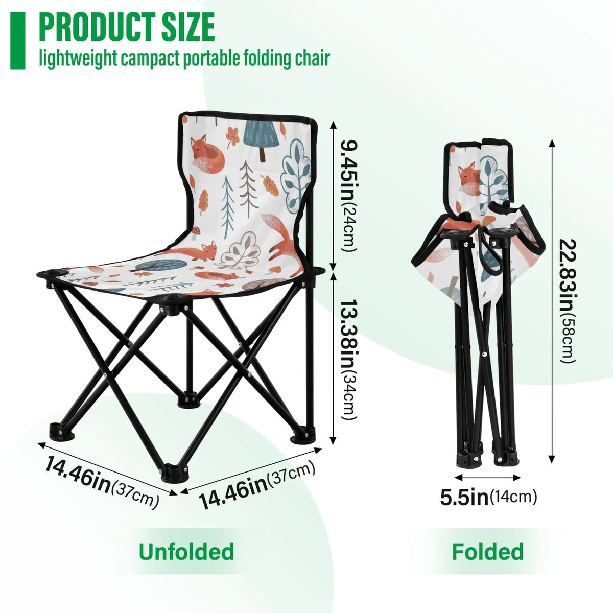 Camping 220LBS Chair Portable Carry Folding Outdoor Bag Support Fishing Lawn Fox Beach to Chair Chair in Chair Forest with