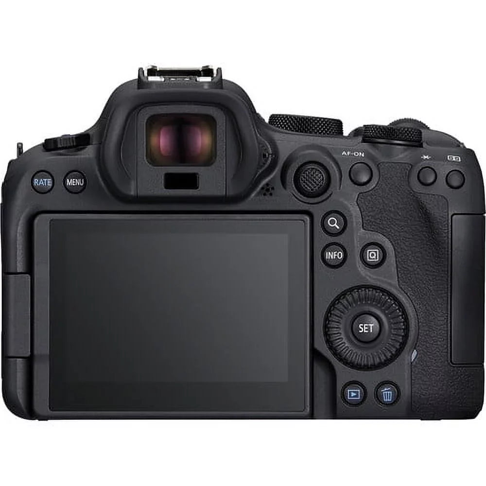Mirrorless f/4 Charger + Corel + + Card x R6 + More LPE6 with Battery II Card + EOS Photo Software 2 Camera + + Memory 64GB LED Lens + Reader Light Mark Canon Case 24-105mm External (5666C011)