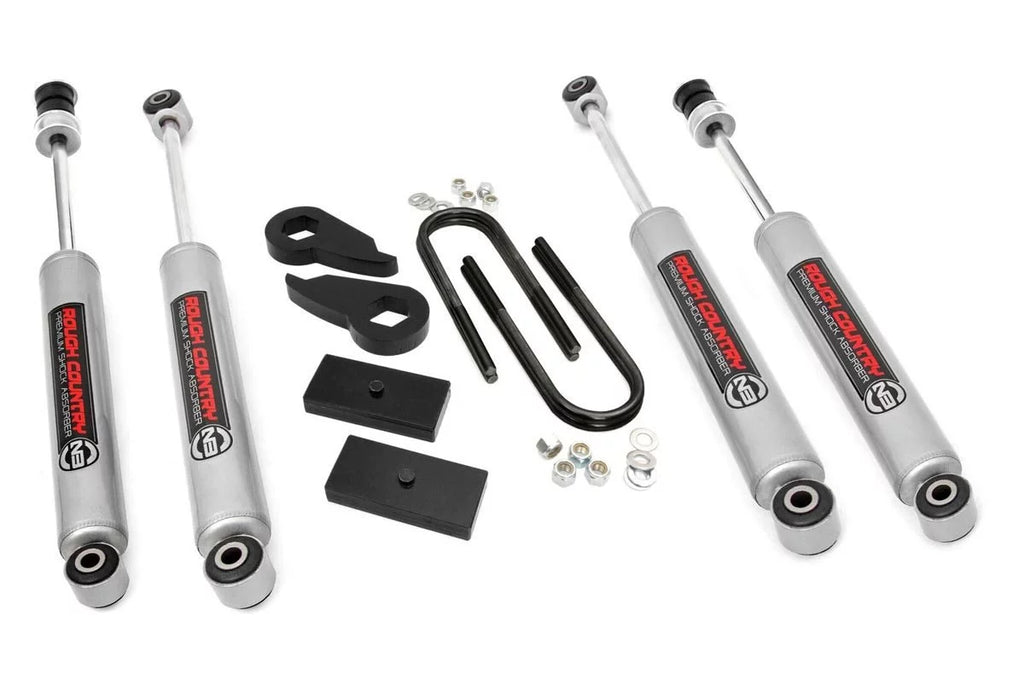 F150 | N3 | Leveling 1997-2003 | 4WD Country Lift Rough / Suspension Shocks Bar (fits) Kit Torsion 2.5" Blocks 47430
