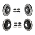 For Drilled Rear - Brake And Rotors Pads Coated Semi-Metallic Mini Front Disc Cooper Kit Slotted Auto KDS-100773 Transit
