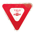 Aluminum Sign Thick Chevrolet Yield