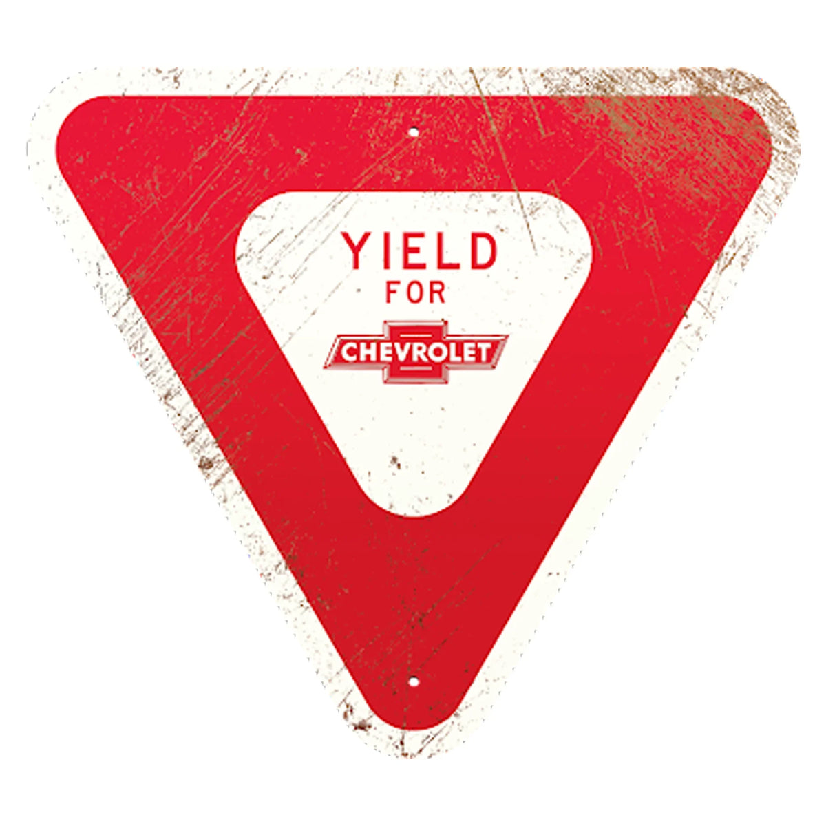 Aluminum Sign Thick Chevrolet Yield