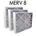 3PK Pleated Filter Air Actual 11.375x23.375x3.625 - | MERV 8 12x24x4 Size