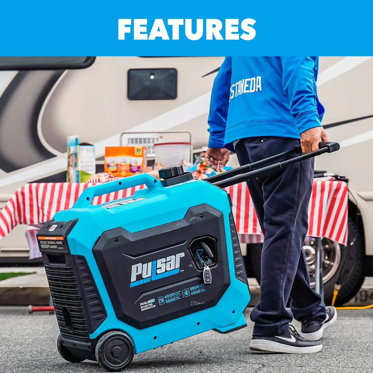 RV Fuel Remote Sentry Start and 5000-Watt Generator with CO Dual Pulsar Inverter Ready