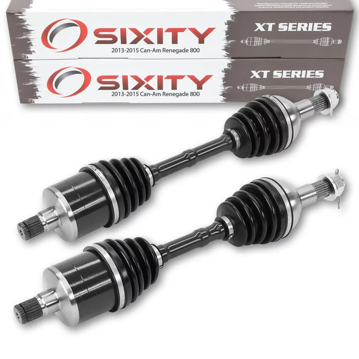 Can-Am 2013-2015 compatible Right 2 pc Rear - XXC Left Axle STD Renegade 4X4 with XT EFI 800 Sixity
