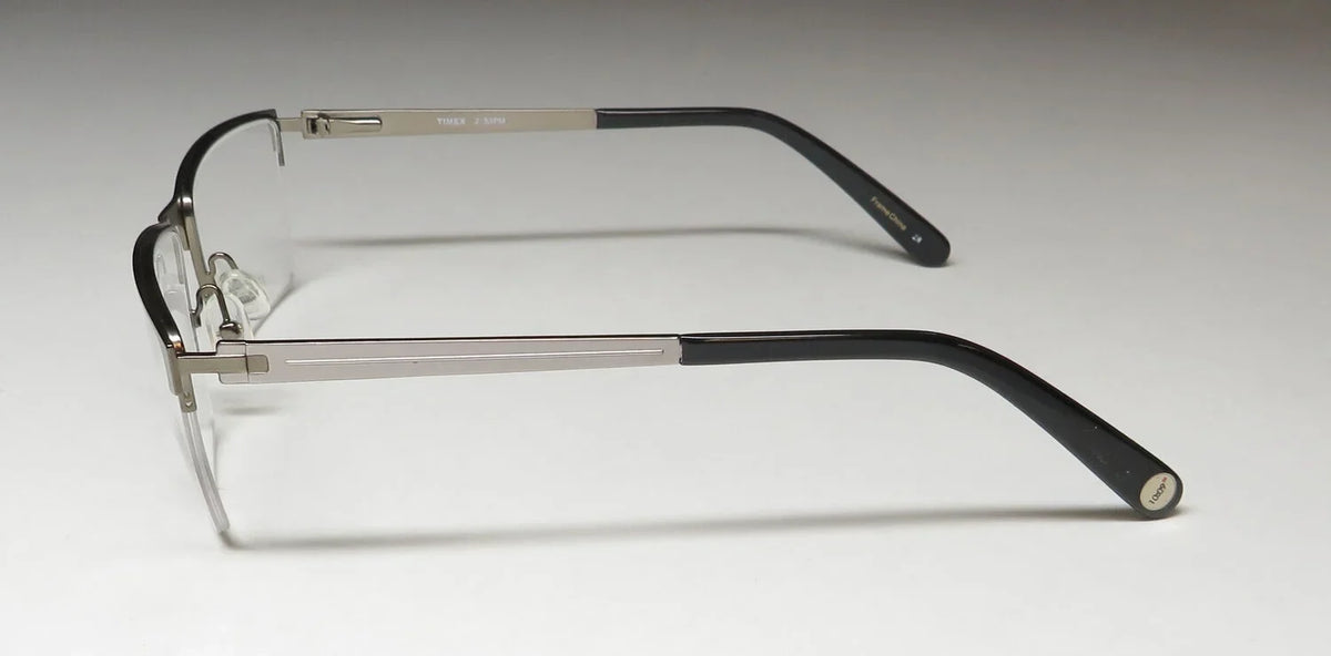 HALF-RIMLESS FRAME/GLASSES NOSE 2:53 EYEGLASS DESIGNER PADS ADJUSTABLE PM TIMEX