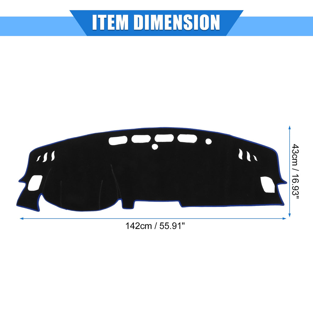 Nissan Kicks Compatible for Cover Bargains Unique Polyester Console Car Protective Dashboard Center 2017-2020 Blue