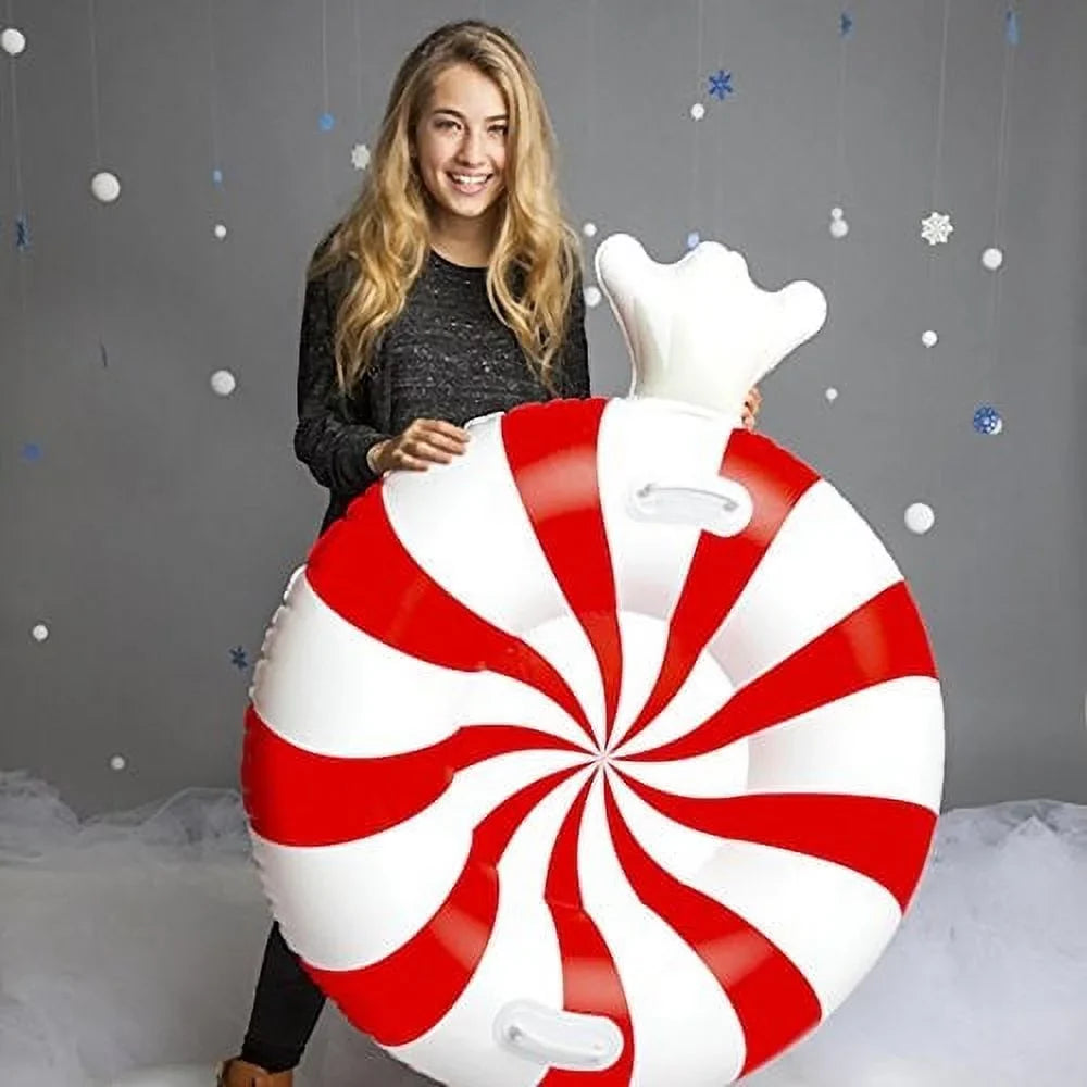 Vinyl - Gift Inflatable Made Snow Great with BigMouth Welded with Tube Inc. Durable Makes Snow Seams a Tube Easy of Handles, Grip -