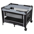 Portable Flat Baby Bassinet Trend Playard with Unisex Grey, – Twinkle